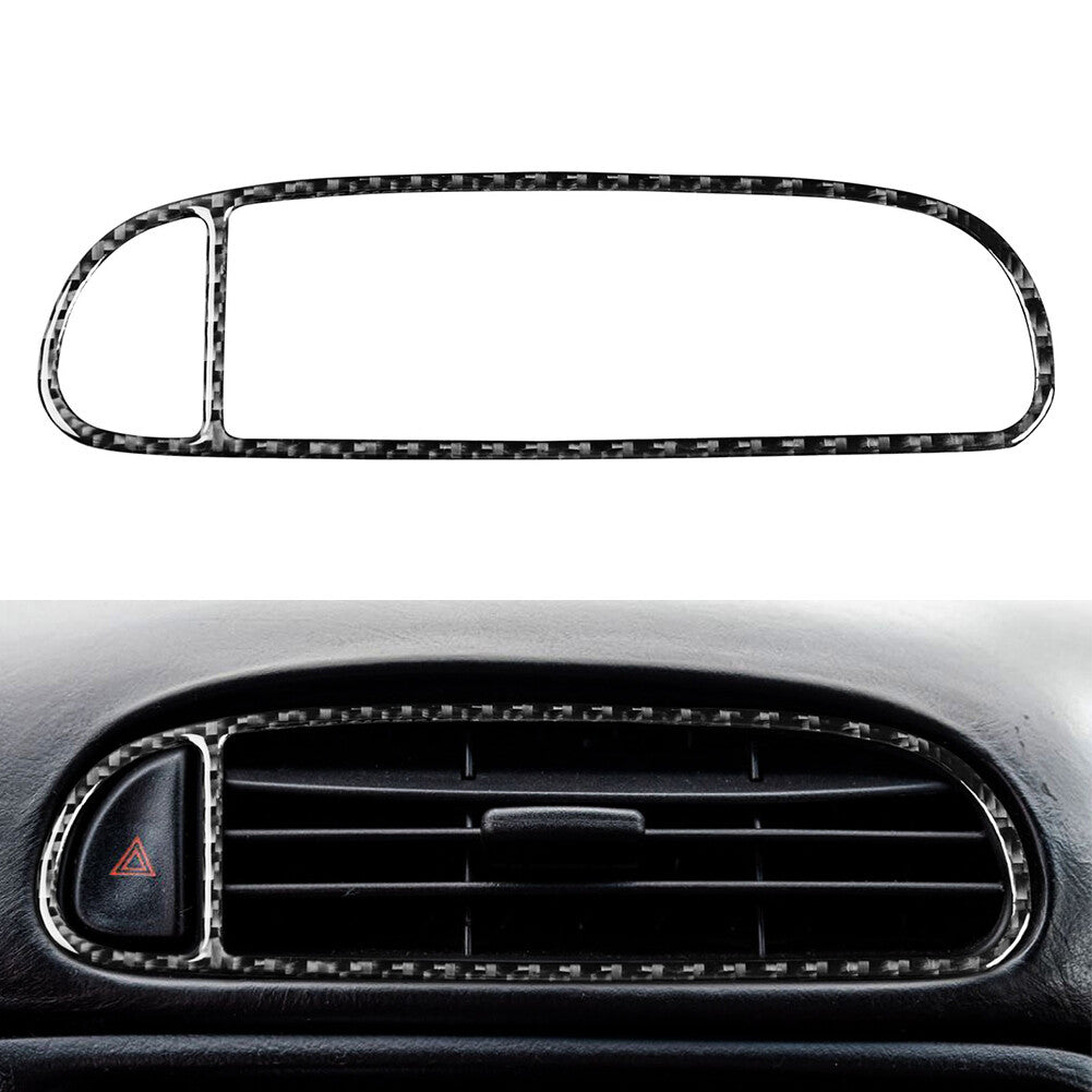 Carbon Fiber Center Air Vent Cover Trim for Chevrolet for Corvette C5 1998-2004