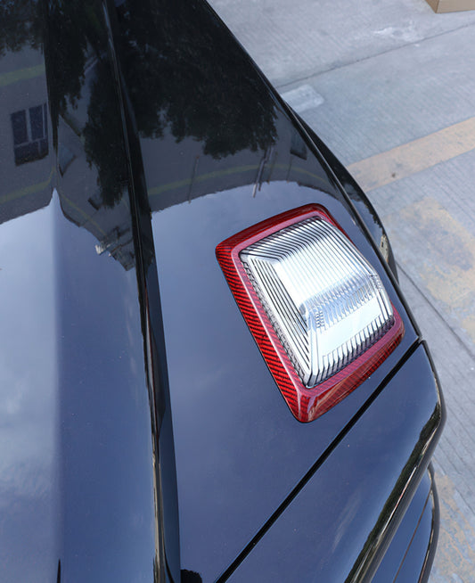 Hood Turn Lamp Trim Frame Decor for Mercedes G-Class W464 G63 19-23 Red Carbon n