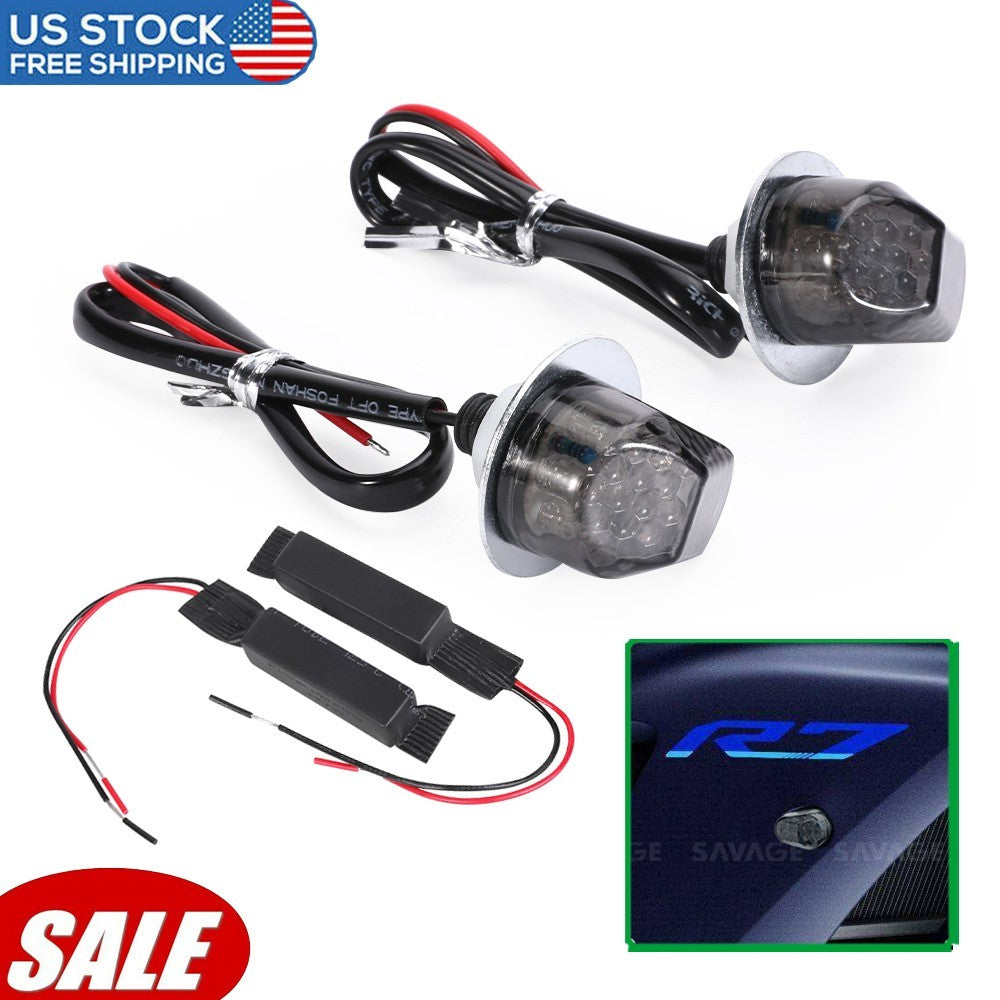 for YAMAHA YZF R7 2021-2025 LED Indicator Lamp Turn Signal Lights with Resistors Q