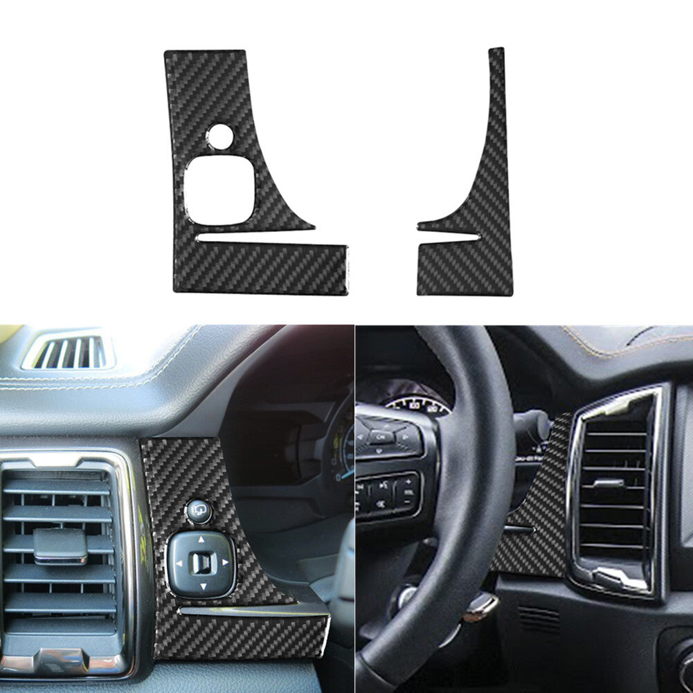 Carbon Fiber Lighting Control Cover Trim For X3 F25 X4 F26 2011-2017 TypeA v