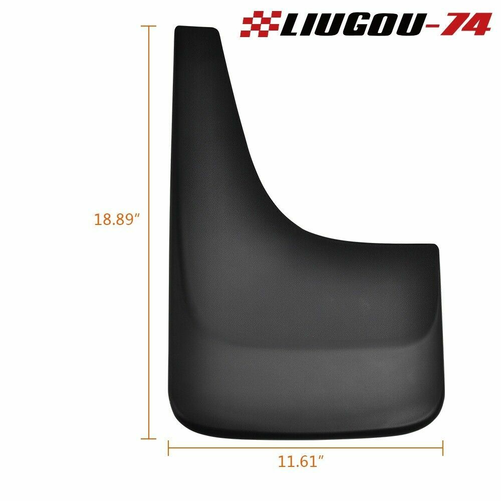 4-Piece Splash Protector Mudguards, Front and Rear 12-inch, Fits GimCiss for Sierra for Yukon XL, Q