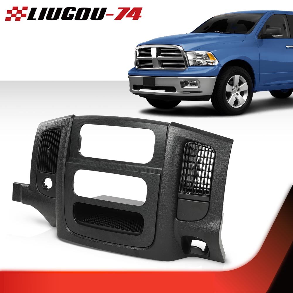 Fits 2002 - 2005 for Dodge for Ram 1500 2500 3500 Dash Radio Bezel AC Vent Panel Trim - v