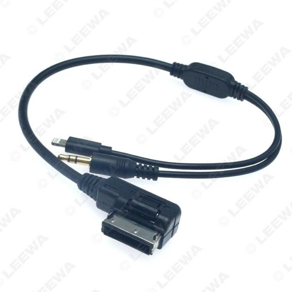 1x Black 8pin MMI Music Interface AUX Cable Cord Charging For IPOD n