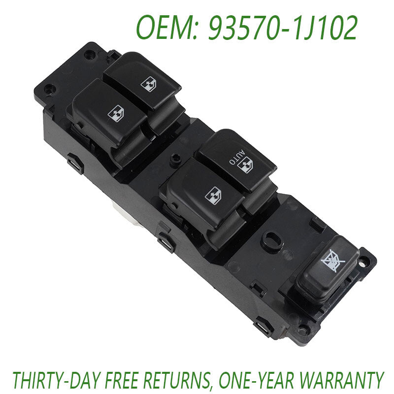 93570-1J102 Left Front Power Window Switch for Hyundai i20 (2008-2015)
