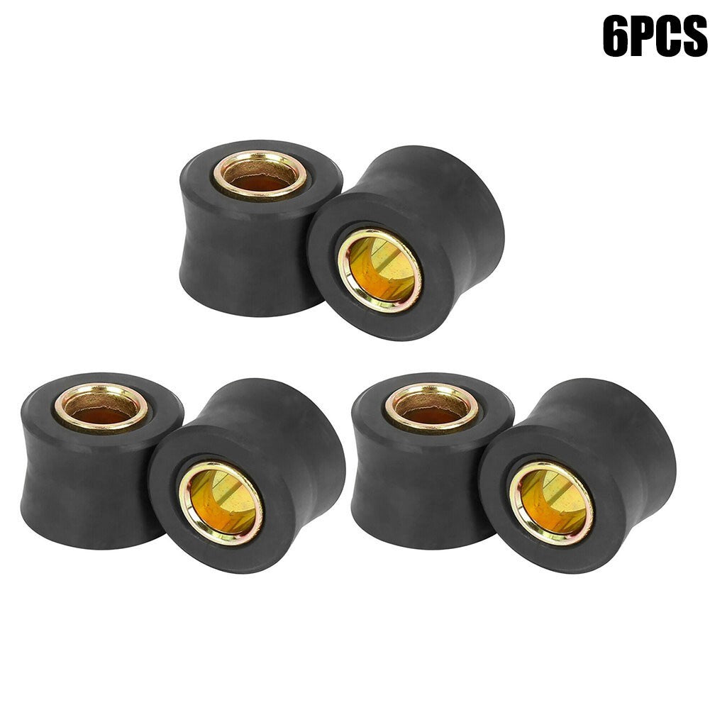 6 Pack Motorbike 10mm Rear Shock Absorber Cushion Rubber Ring Bushing v