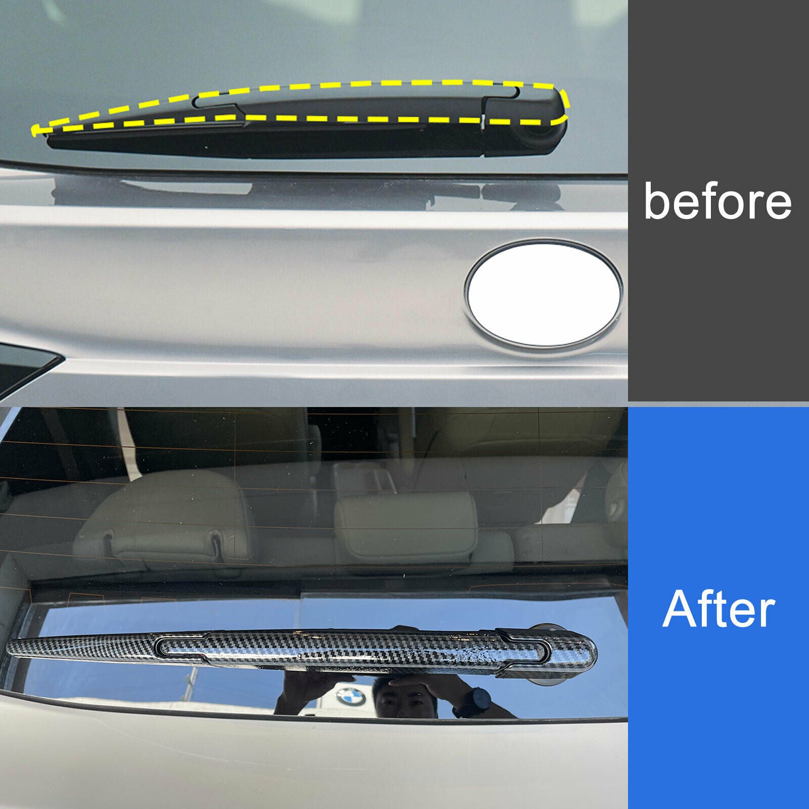 for Honda CRV CR-V 2012-2016 Gloss Black PC Window BC Pillar Panel Cover Trim 6P v