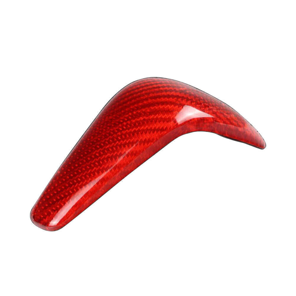 Carbon Fiber Red Gear Shift Knob Cover Trim Fit for Audi A6 2016-2018/A7 2015-2018