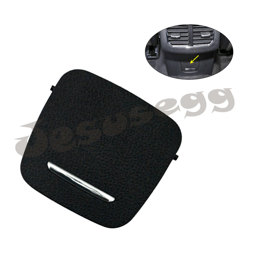 Rear USB Charging Panel Cover Cap Trim Black for Ford Mondeo Fusion 2013-2020