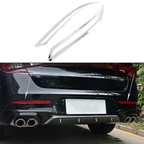 for Kia K5 2021-2023 Chrome Car Rear Bumper Fog Light Frame Reflector Cover Trim