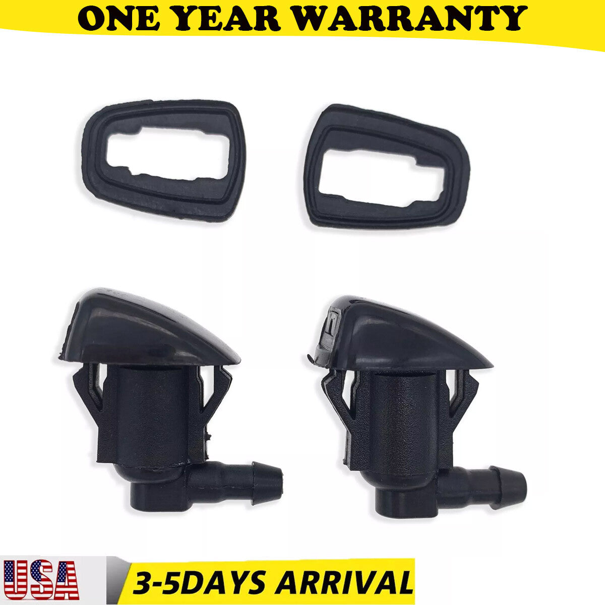 2X for Toyota for Sienna 2004-2010 85381-AE020 Windshield Washer Water Jet Nozzle