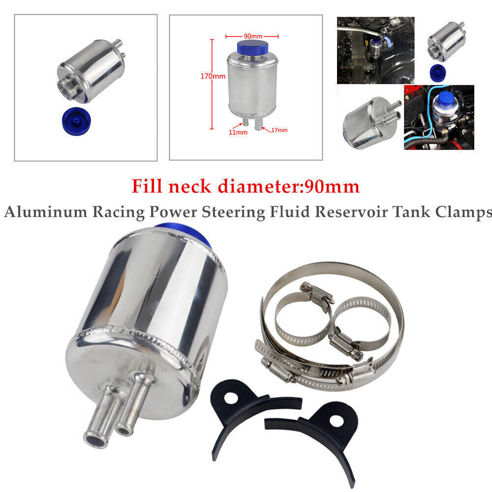 US Car Power Steering Fluid Reservoir Tank Clamp CNC Aluminum Kit v