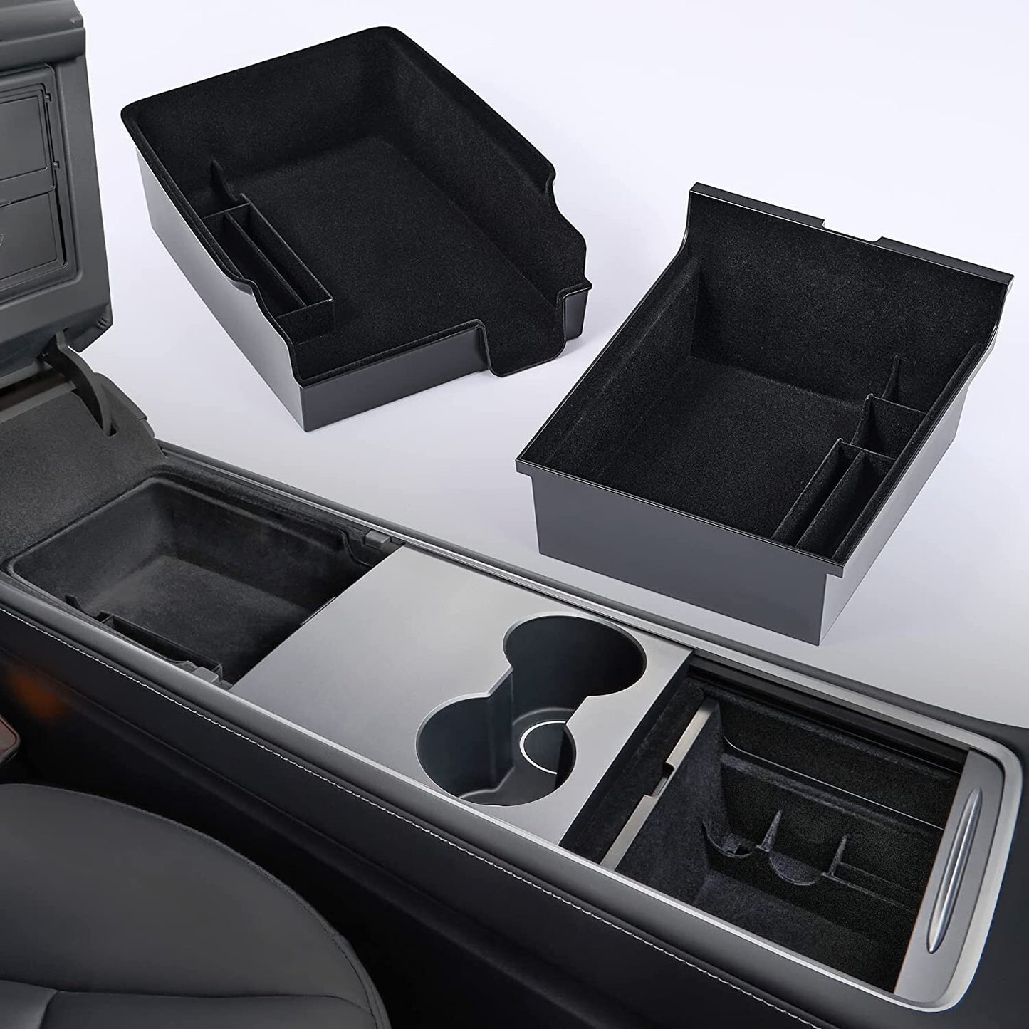 Model 3 Y 2021 Center Console Storage Box Tray Accessory - n