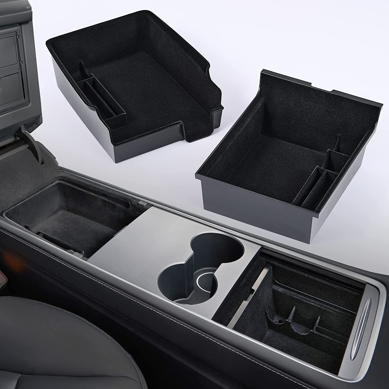 Model 3 Y 2021 Center Console Storage Box Tray Accessory - n