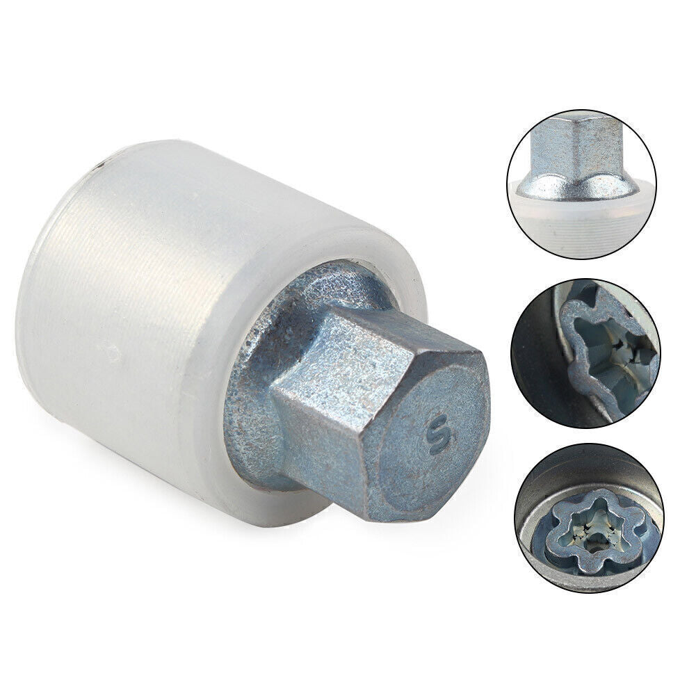 for Audi Locking Wheel Nut Key Bolt Letter S Chrome-molybdenum Steel Q