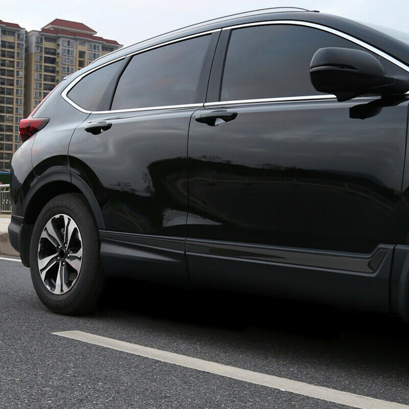 6X Glossy Black Side Door Body Molding Strip Trim for Honda CR-V CRV 2017-2022