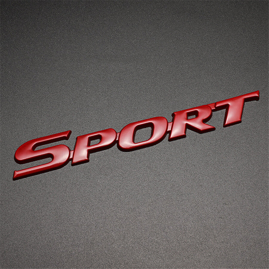 Car Sport Racing Logo Emblem Badge Sticker Decal Trunk Tailgate Decoration Red
