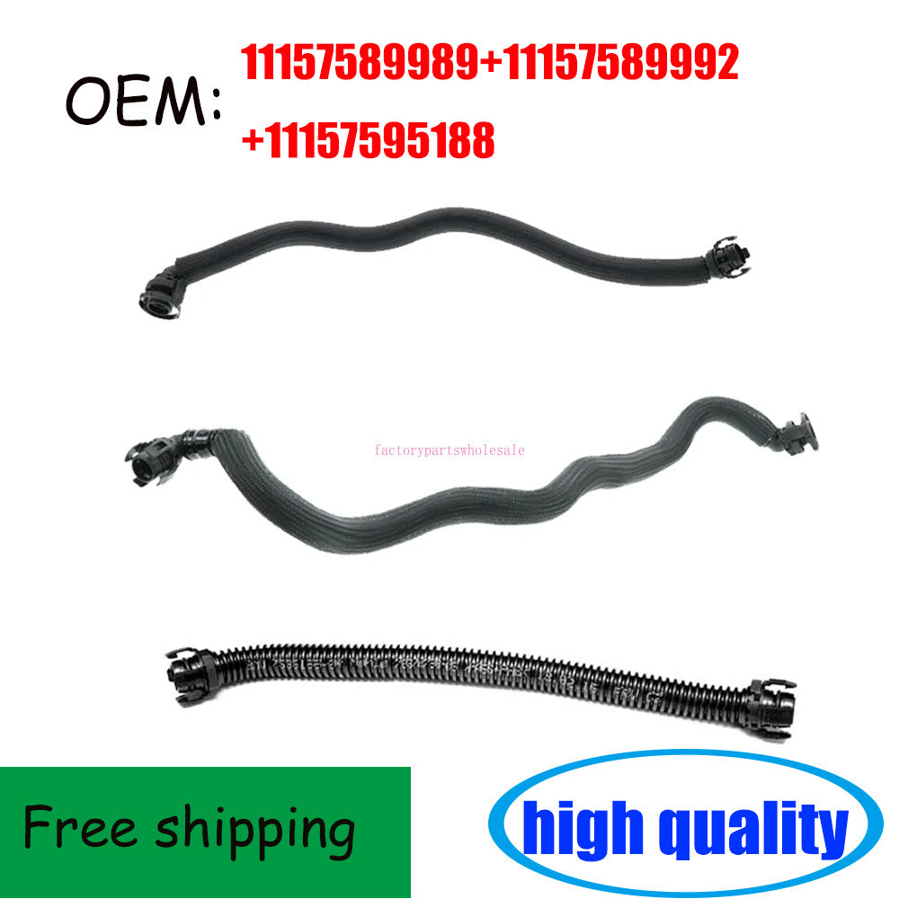 3-Pack Crankcase Ventilation Hose for X5, X6, E70, E71, X5 M, X6 M (2007-2014) n