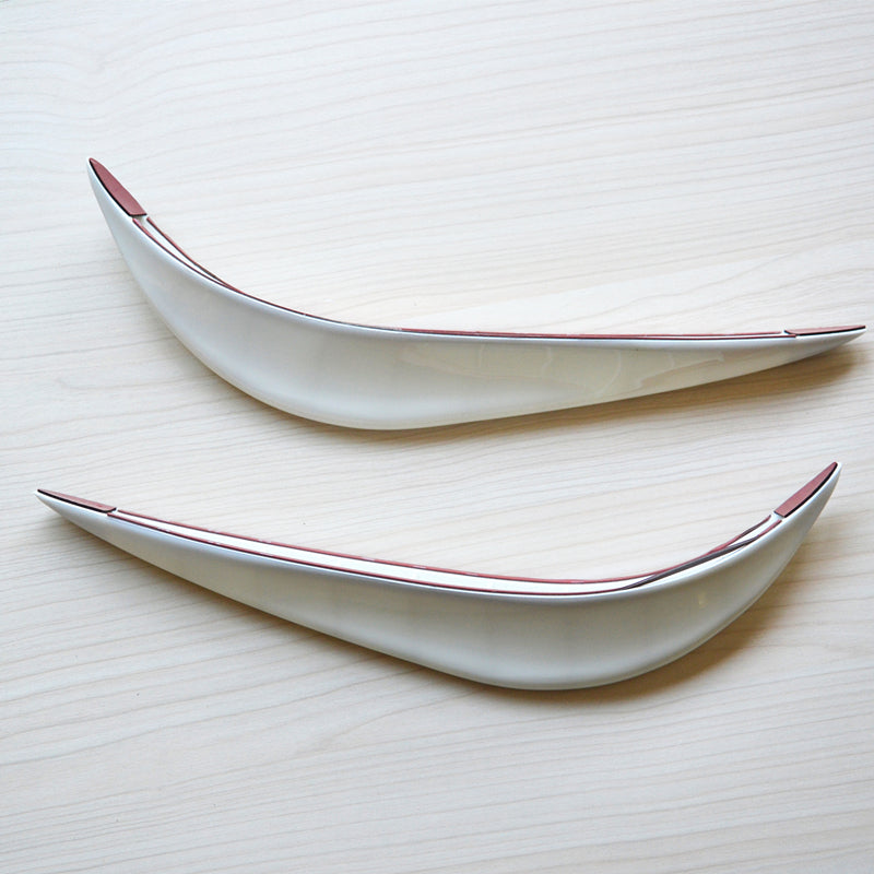 Universal Car Soft PVC White Streamline Protection Bumper Anti-rub Crash Cover