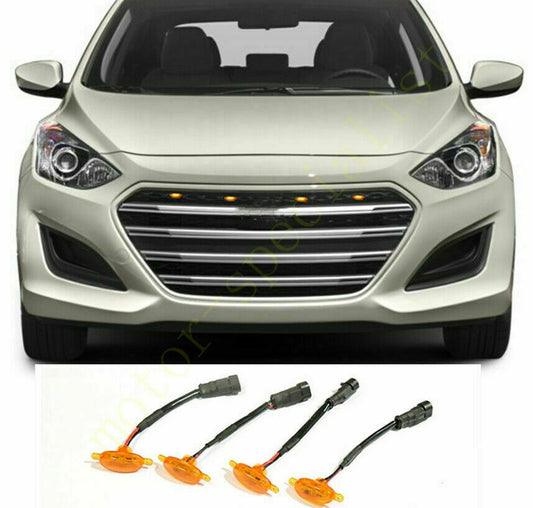 2-Pack ABS Silver Front Fog Light Trim Ring for Hummer H3 2005-2009- v