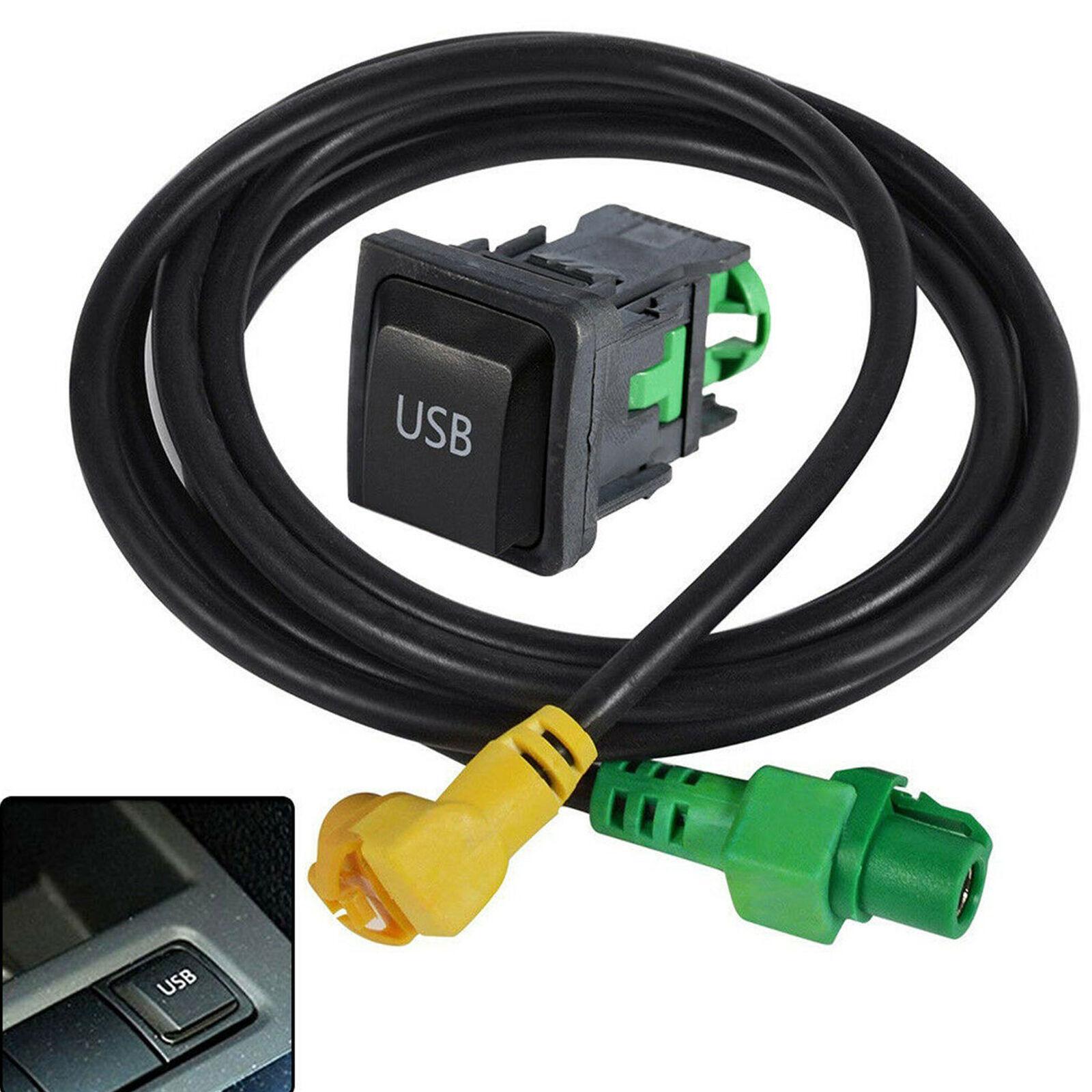 USB Car Switch Socket with Cable for VW RCD510 RCD310 for Golf /GTI/R MK5 MK6 for Jetta