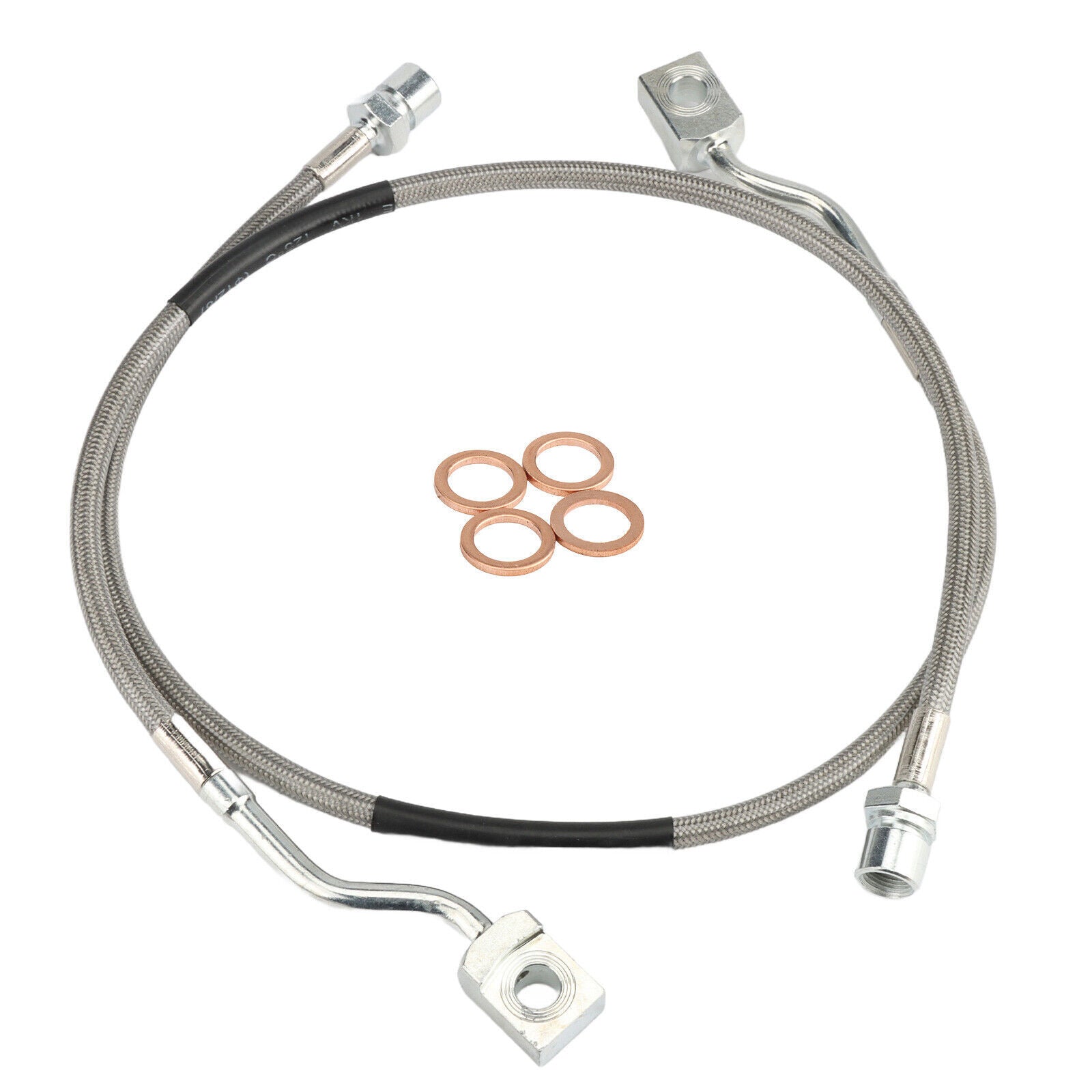 2x 89370 Front Steel Extended Brake Lines Fit Silverado for Sierra 1500 2007-2019 Q
