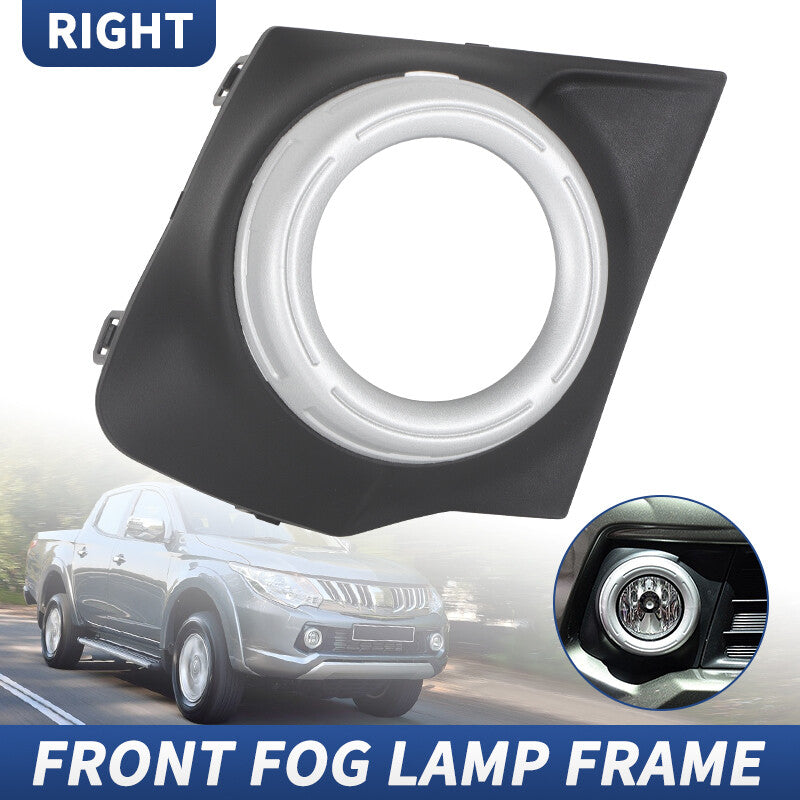 Front Fog Lamp Light Cover Bezel Passenger Fit 2015-18 for Mitsubishi L200 Triton MR