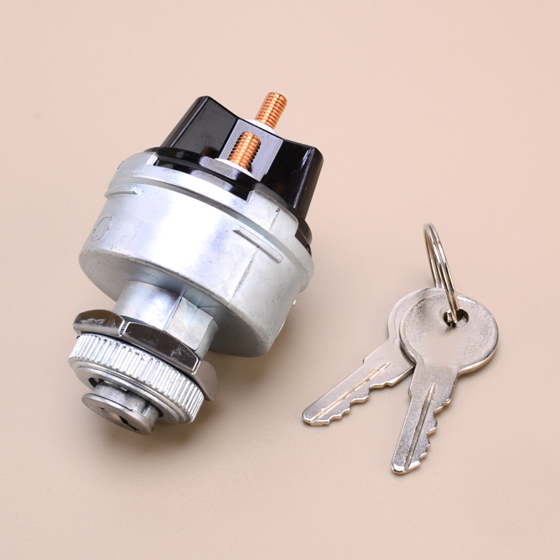 Universal Ignition Key Starter Switch w/ 2 Keys For Car Tractor Trailer v