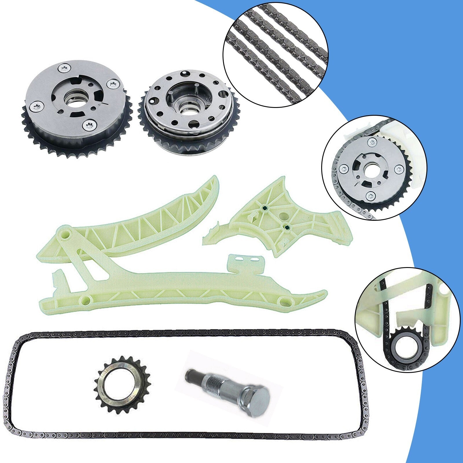 Timing chain guide kit for 228i, 320i, 328i, 428, 528, X3, X4, X5, Z4 #11318648732- n
