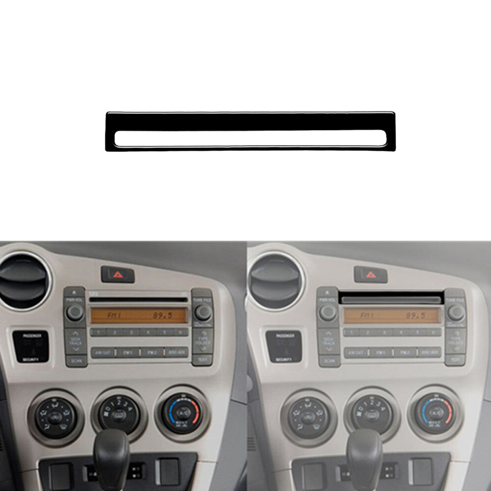 Gloss Black CD Player Outer Frame Cover Trim for Toyota Matrix 2009-2014