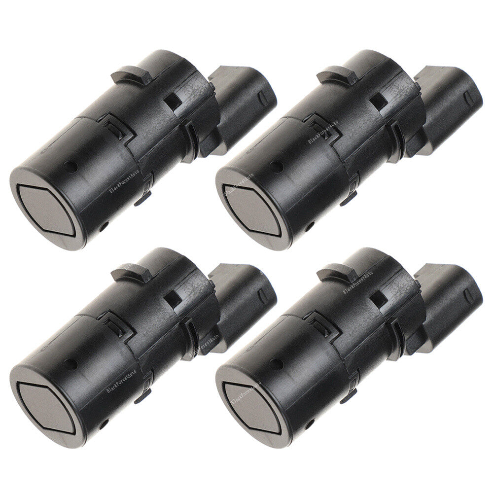 4Pcs Parking Sensor PDC Sensor Rear Fit for BMW E38 E39 E53 for X5 66216902182 Black Q