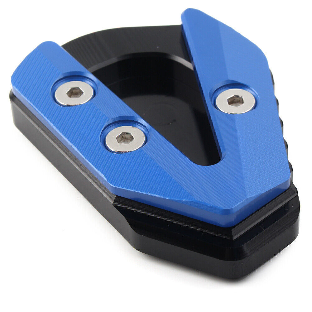 Kickstand Foot Support Side Pad Enlarge Plate for YAMAHA YZFR6 2017-2021 Blue