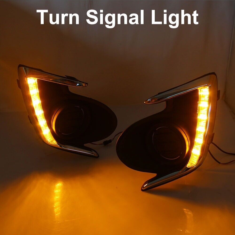Fits for Mitsubishi Attrage G4 2012-2019 DRL LED Daytime Running Light Fog Lamp 2PCS