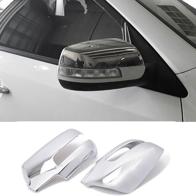 for Kia Sorento 2013-15 ABS Chrome Side Exterior Rearview Mirror Caps Cover Trim