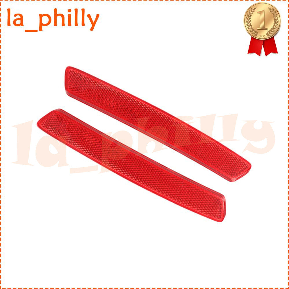 2x Rear Bumper Reflector Right + Left Side Fit for Ghibli Red Q