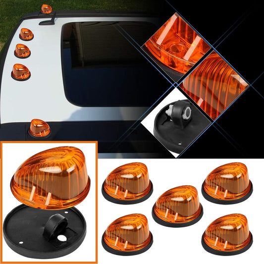 Yellow lens for cab roof light markings + amber LED kit for GMC C/K 73-87 n