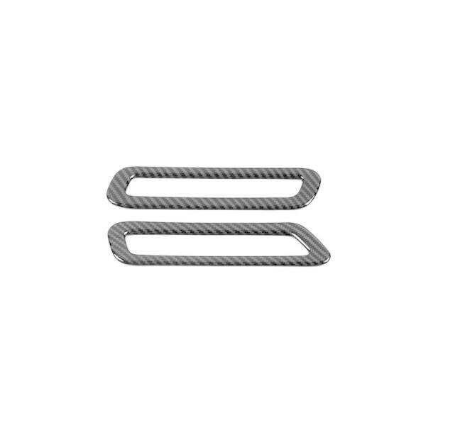 for Ford Explorer 2020-2022 Carbon Fiber B Pillar Vent Air Outlet Frame Trim 2X