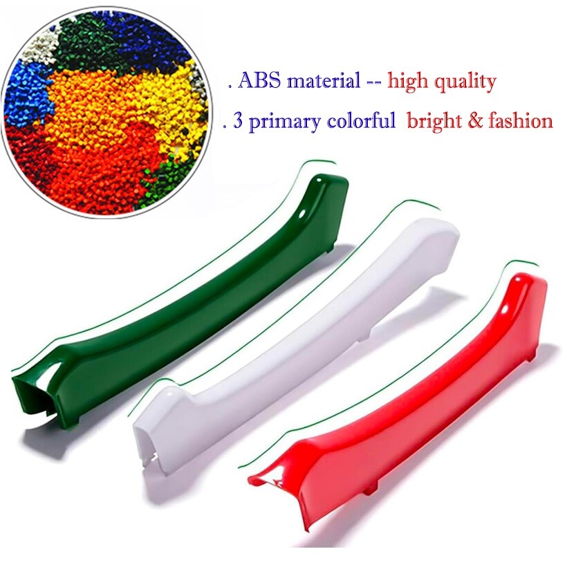3pcs for 2014-2017 for Maserati Ghibli Italian Flag Colors Front Grille Trim Covers