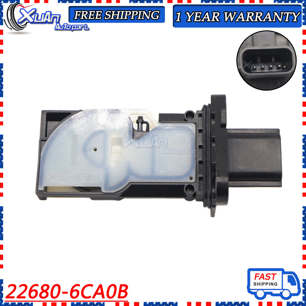 MAF Mass Air Flow Sensor 22680-6CA0B is suitable for INFINITI QX60, QX50, and QX55 models from ALTIMA. v