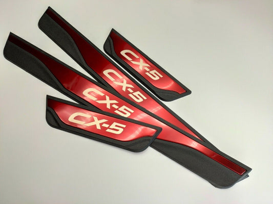 For 2024 for Mazda CX-5 Accessories Door Sill Protector Scuff Plate Guard Sticker