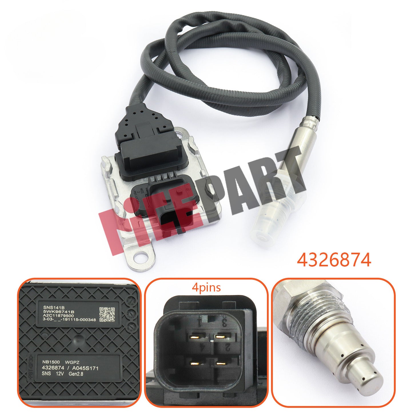 4326874 28729846 4326874RX 5WK96741B Nitrogen Oxide Sensor compatible