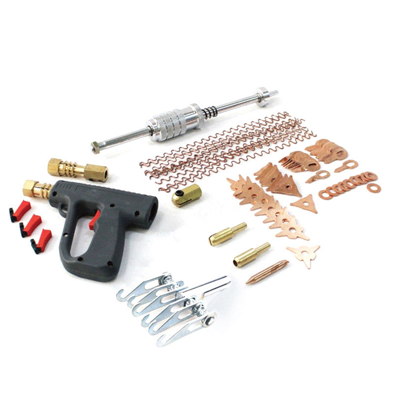 81-piece stud welding machine dent removal pliers kit, spot welding switch pull repair tool - n