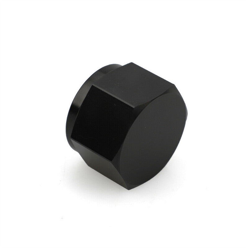 Black AN8 Female AN Flare Fitting Cap 8AN Block Off Nut Aluminum Flare Cap