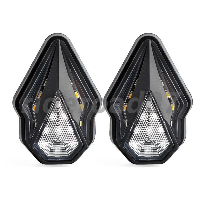2x Motorcycle Flush Mount LED Turn Signal Light Indicator Blinker DRL Amber Red