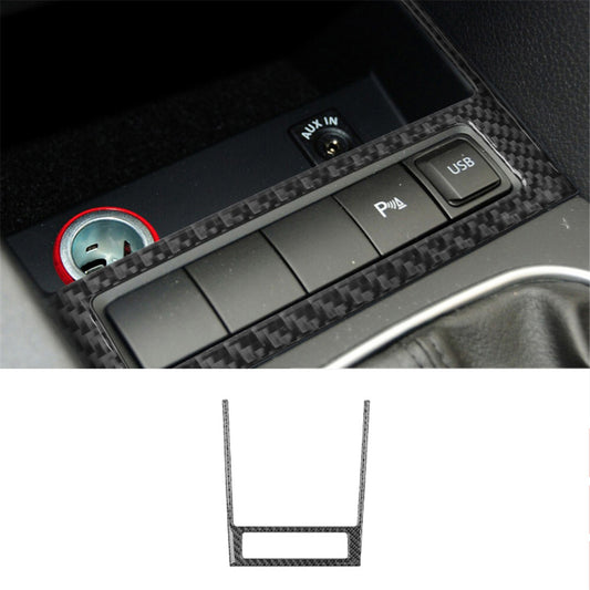 2X Carbon Fiber Center Console Cupholder Cover Trim for Model Y 3 Type B v