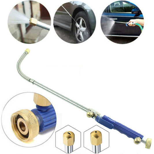 High Pressure High Power Washer Water Spray Gun Nozzle Wand w/Flexible Hose