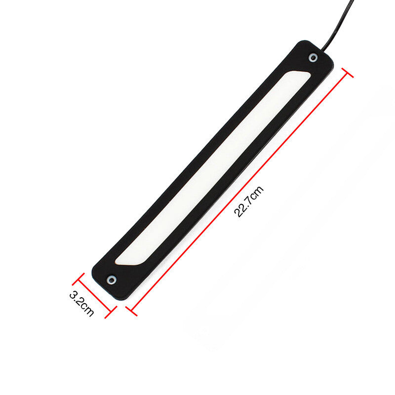 White DRL LED Car Daytime Running Lights, Driving Light Bulbs, Daylight Strips, Fog Lights - n