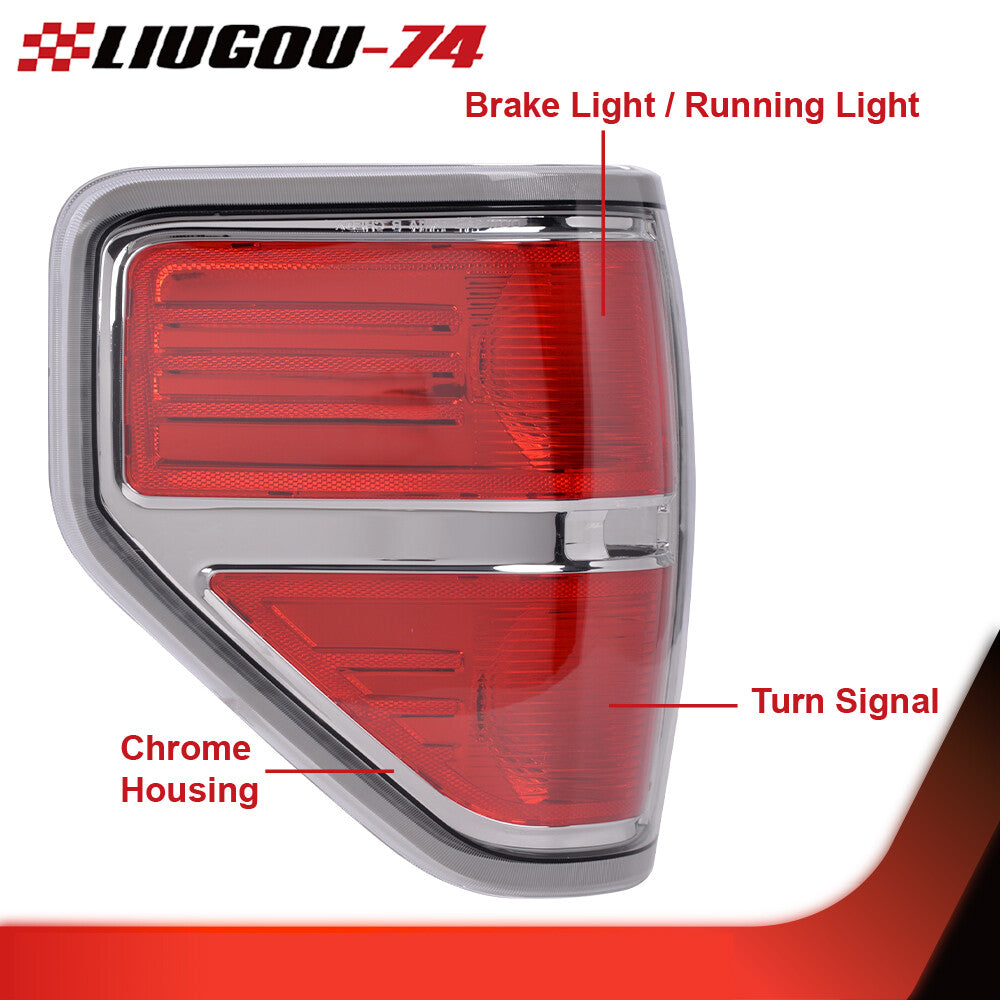 Fits for 2009-14 F150 Club Side Tail Light Rear Brake Light Left Side - v