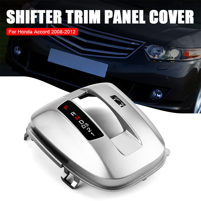 Center Console Shifter Plate Cover Trim Kit Silver For 2008-2012 for Honda Accord