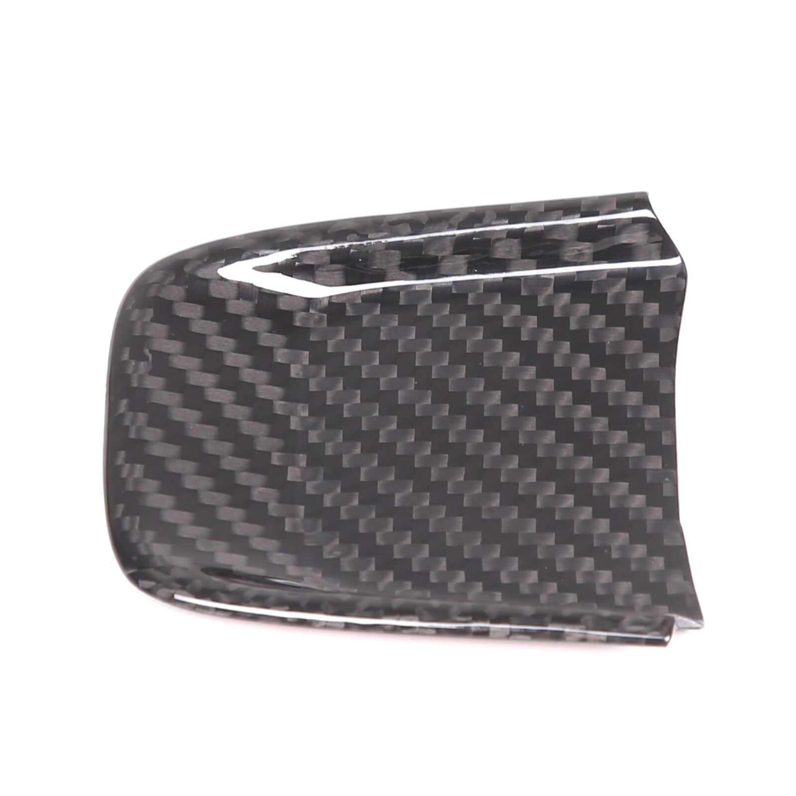 Steering wheel panel cover REA, carbon fiber black, suitable for Fiat 500 595 2020-2023- n