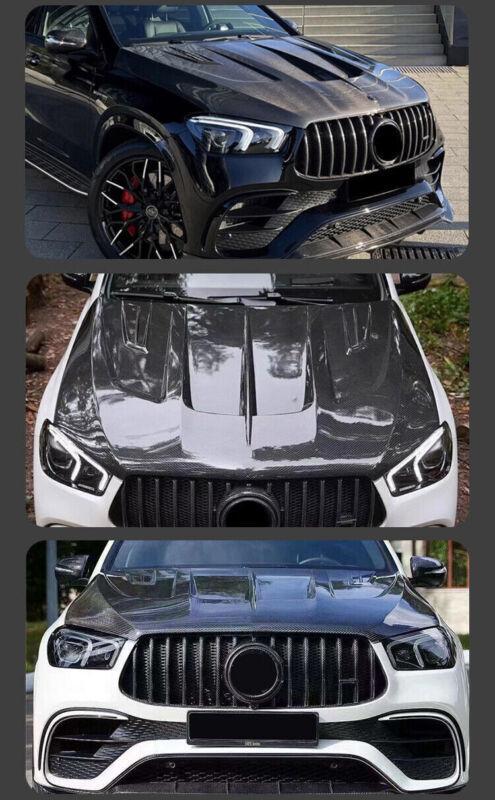 Carbon fiber front hood panel Enginne protective cover for Mercedes-Benz GLE53 GLE63 Coupe